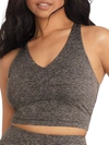 Body Up Twist Sports Bra In Black Heather