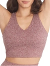 Body Up Twist Sports Bra In Merlot Heather