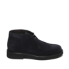 Rossano Bisconti Blue Suede Ankle Boot In Blue