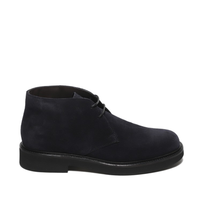 Rossano Bisconti Blue Suede Ankle Boot