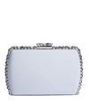 GEMY MAALOUF GREY CLUTCH WITH MULTICOLOR STUDS - ACCESSORIES