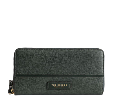 The Bridge Green Leather Wallet