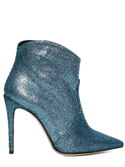 Anna F Ankle Boot 9259 In Light Blue Fabric