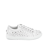 Jimmy Choo Cash Star Leather Sneakers Men In White