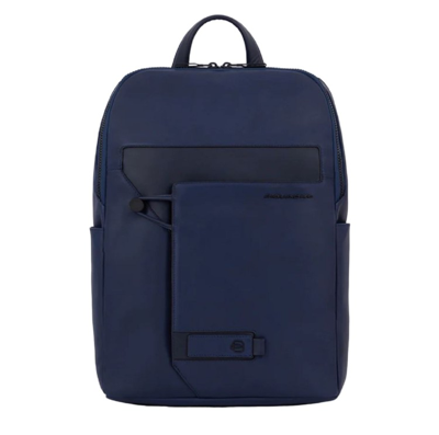 Piquadro Blue Expandable Backpack