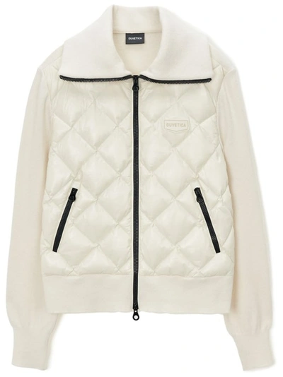 Duvetica Cefalu Diamond Quilted Jacket In White