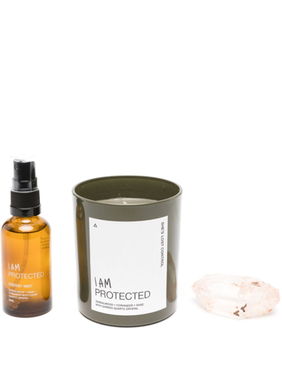 She's Lost Control X Browns Neutral I Am Protected Gift Set In Green