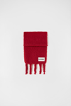 JIL SANDER JIL SANDER MOHAIR SCARF CHILLI RED