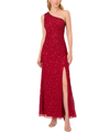 ADRIANNA PAPELL WOMEN'S SEQUINED ONE-SHOULDER GOWN