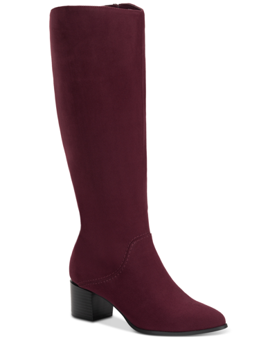 Style & Co Women's Percyy Dress Boots, Created For Macy's In Berry