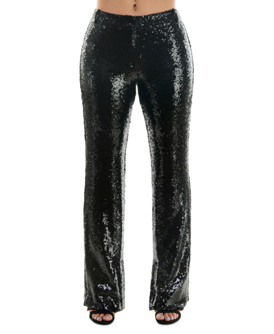 Alex & Sophia Juniors' Sequined Trousers In Black