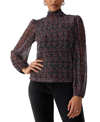 Sanctuary Night Dream Metallic Pleated Top In Midnight Bloom