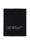 OFF-WHITE OFF WHITE WOOL SCARF WITH LOGO EMBROIDERY