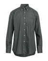 Mirto Man Shirt Dark Green Size Xl Cotton