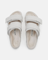 BIRKENSTOCK UJI SUEDE AND LEATHER SLIPPERS