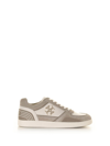 Tory Burch Women's Clover Court Lace Up Low Top Sneakers In New Ivory Cerbiatto