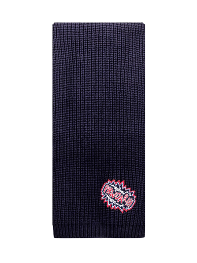 Anya Hindmarch Scarf With Logo In Marine