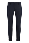 Dondup Gaubert Chino Pants In Wool Blend In Blue