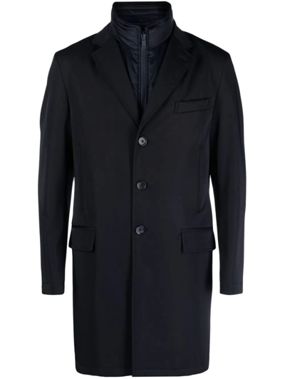 Fay Blue Double Coat Stretch