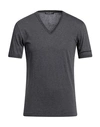 Dolce & Gabbana Man T-shirt Lead Size 36 Cotton In Grey