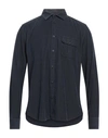 Glanshirt Man Shirt Midnight Blue Size 16 Cotton