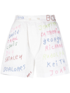 BODE WHITE FAMILIAL HALL EMBROIDERED BOXERS