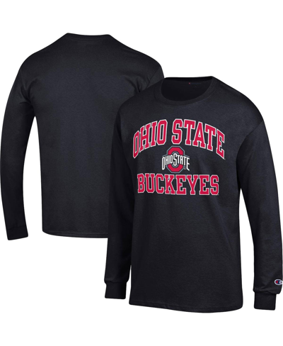 Champion Men's  Black Ohio State Buckeyes High Motor Long Sleeve T-shirt