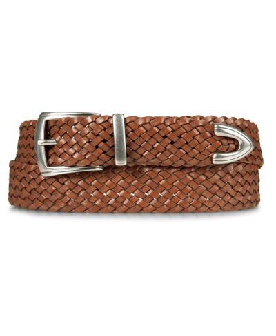 Lucky Brand Women's Braided Genuine Leather Western Belt In Tan