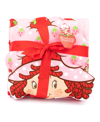 Jay Franco Strawberry Shortcake Strawberries Galore Travel 2 Piece Pillow Throw Set In Pink