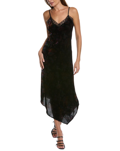 Ramy Brook Mariana Floral Velvet Midi Dress In Dark Floral