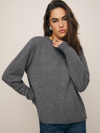 Reformation Cashmere Boyfriend Sweater In Thunder