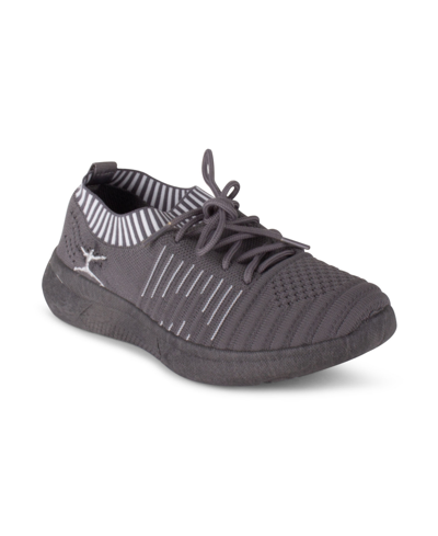 Danskin Women's Energy Lace-up Sneaker In Dark Gray,dark Gray