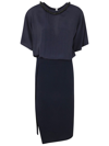 N°21 N°21 MIDI DRESS WITH PENCIL SKIRT AND SHIRT NECK CLOTHING