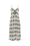 Palm Angels Viscose Mini Dress With Statement Print In Printed