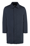 Paul Smith Parka In Technical Fabric In Blue