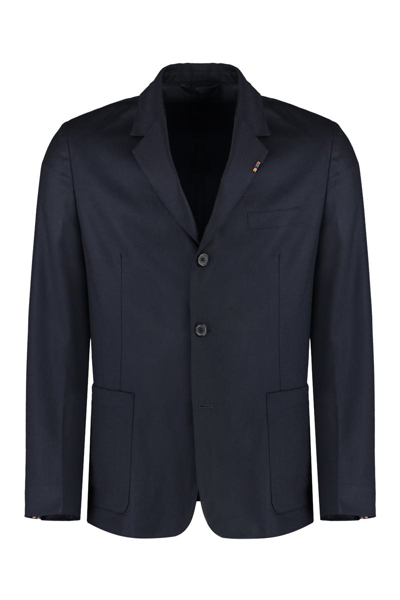 Paul Smith Wool-cashmere Blend Two-button Blazer In Blue