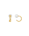 Classicharms Gold Teardrop Zirconia Earrings In Gold