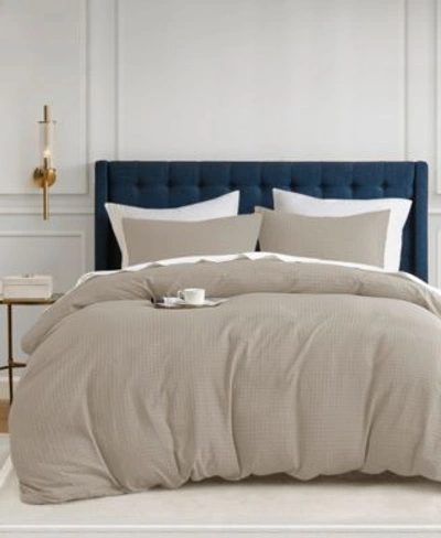 510 Design Mina Waffle Textured Duvet Sets In Sage Green