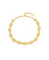 Classicharms Gold Butterfly Bow Designed Choker Necklace In Gold