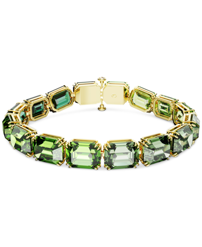 Swarovski Millenia Octagon Cut Crystal Bracelet In Green