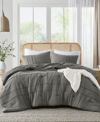 510 DESIGN PORTER WASHED PLEATED 3-PC. COMFORTER SET, FULL/QUEEN