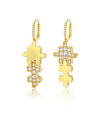 CLASSICHARMS JIGSAW PUZZLE DROP EARRINGS