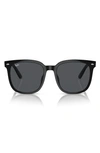 Ray Ban 57mm Square Sunglasses In Dark Grey