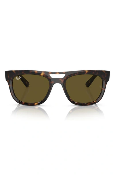 Ray Ban Phil Square-frame Sunglasses In Braun