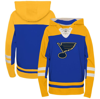 OUTERSTUFF PRESCHOOL BLUE ST. LOUIS BLUES AGELESS REVISITED LACE-UP V-NECK PULLOVER HOODIE