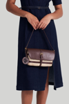 Altuzarra Watermill Caged Straw Shoulder Bag In Natural/praline