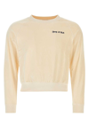 SPORTY AND RICH SPORTY & RICH LOGO EMBROIDERED CREWNECK SWEATSHIRT