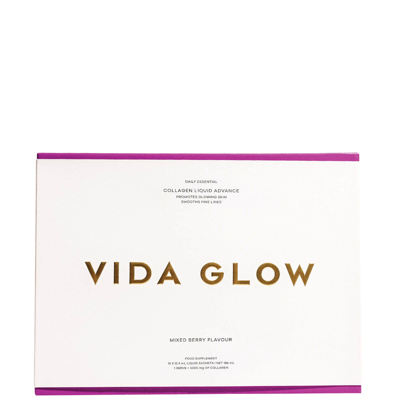 Vida Glow Mixed Berry Collagen Liquid Advance Supplements 15 X 12.4ml