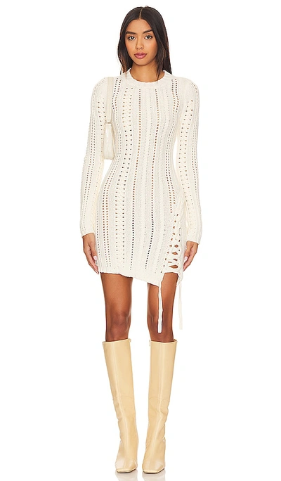 Camila Coelho Anira Cable Dress In Ivory