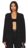 Camila Coelho Trista Oversized Cardigan In Black